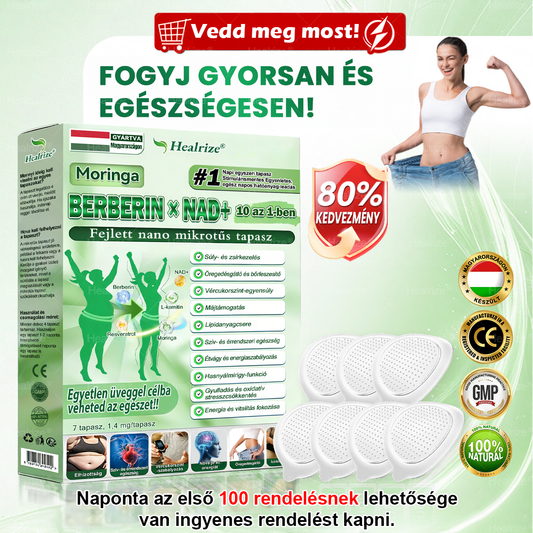 Hivatalos Webáruház | 🧑‍⚕️🩺 𝑯𝒆𝒂𝒍𝒓𝒊𝒛𝒆® Moringa · Berberin × NAD+ 10-ben-1 Fejlett Nanomikrotűs Tapasz — Naponta Egyszer, Látható Eredmény 7 Nap Alatt