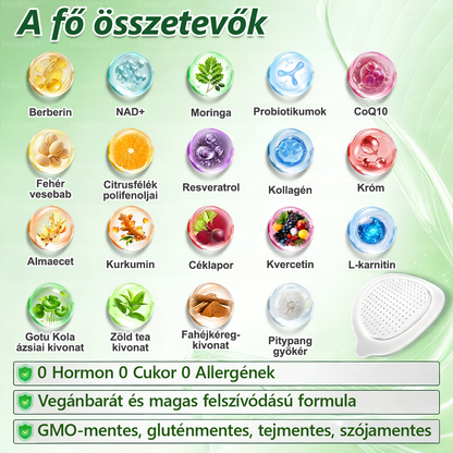 Hivatalos Webáruház | 🧑‍⚕️🩺 𝑯𝒆𝒂𝒍𝒓𝒊𝒛𝒆® Moringa · Berberin × NAD+ 10-ben-1 Fejlett Nanomikrotűs Tapasz — Naponta Egyszer, Látható Eredmény 7 Nap Alatt