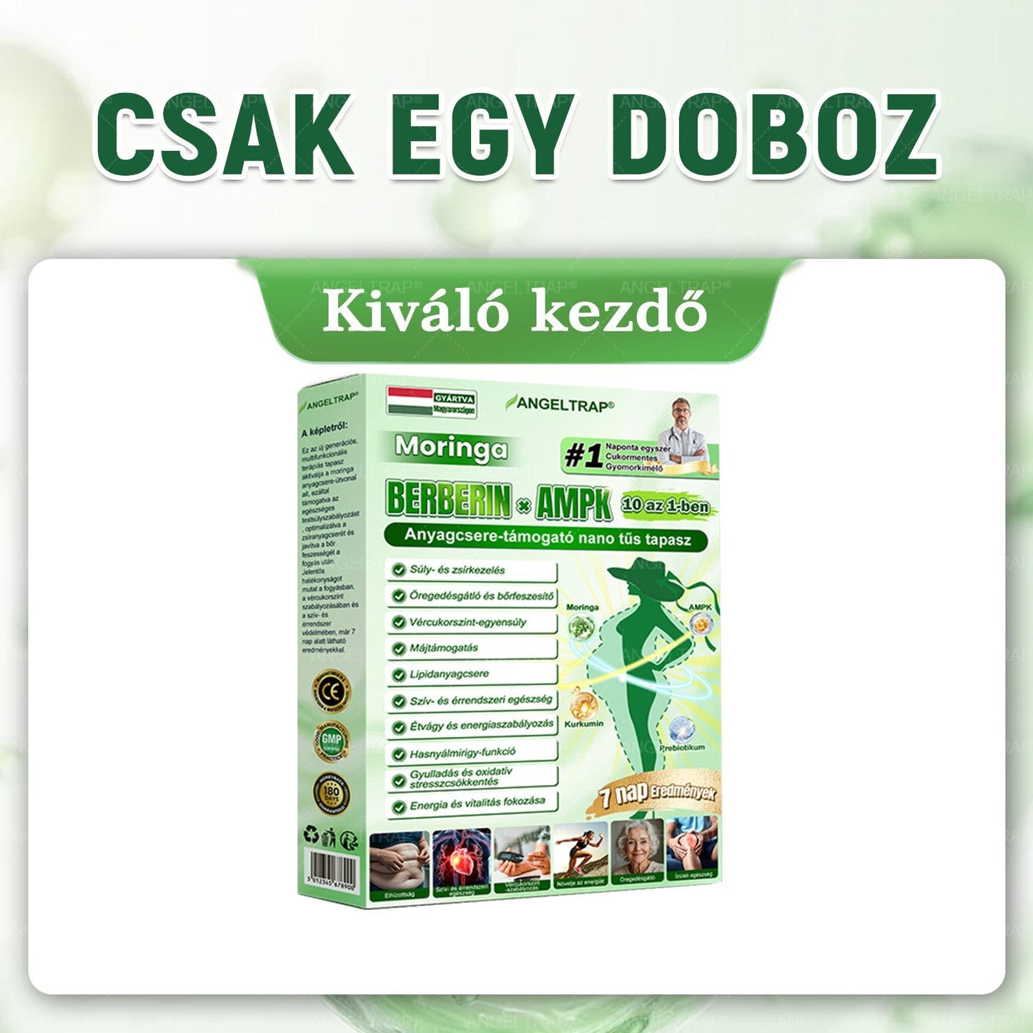 💚ANGELTRAP® 𝗠𝗼𝗿𝗶𝗻𝗴𝗮 × 𝗕𝗲𝗿𝗯𝗲𝗿𝗶𝗻𝗲 × 𝗔𝗠𝗣𝗞 𝟭𝟬-𝗶𝗻-𝟭 𝗠𝗲𝘁𝗮𝗯𝗼𝗹𝗶𝗰 𝗦𝘂𝗽𝗽𝗼𝗿𝘁 𝗡𝗮𝗻𝗼 𝗠𝗶𝗰𝗿𝗼𝗻𝗲𝗲𝗱𝗹𝗲 𝗣𝗮𝘁𝗰𝗵 🇭🇺 (𝐍𝐚𝐩𝐨𝐧𝐭𝐚 𝐜𝐬𝐚𝐤 𝐞𝐠𝐲𝐬𝐳𝐞𝐫, 𝐥𝐚́𝐭𝐡𝐚𝐭𝐨́ 𝐯𝐚́𝐥𝐭𝐨𝐳𝐚́𝐬𝐨𝐤 𝐦𝐚́𝐫 𝟕 𝐧𝐚𝐩 𝐚𝐥𝐚𝐭𝐭)  ✅ 𝐄𝐥𝐡𝐢́𝐳𝐚́𝐬𝐫𝐚,  𝐜𝐮𝐤𝐨𝐫𝐛𝐞𝐭𝐞𝐠𝐬𝐞́𝐠𝐫𝐞, 𝐚𝐥𝐯𝐚́𝐬𝐢 𝐚𝐩𝐧𝐨𝐞́𝐫𝐚, 𝐢́𝐳𝐮̈𝐥𝐞𝐭𝐢 𝐩𝐫𝐨𝐛𝐥𝐞́𝐦𝐚́𝐤𝐫𝐚 𝐞́𝐬 𝐦𝐞́𝐠 𝐬𝐨𝐤 𝐦𝐚́𝐬𝐫𝐚